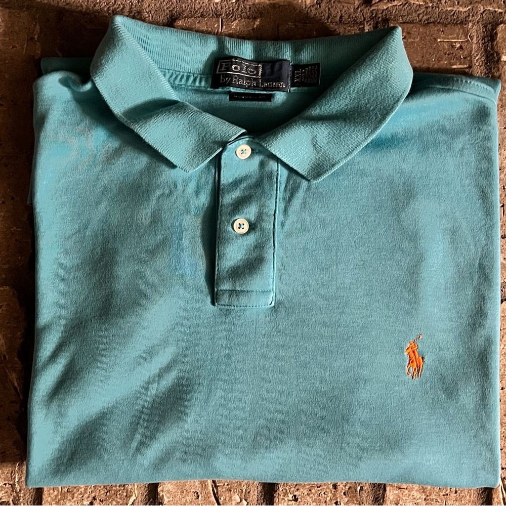 Polo by Ralph Lauren Custom Fit – Teal Short Sleeve Polo – Men’s XXL
